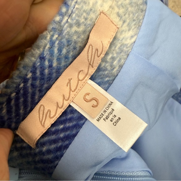 Anthropologie Hutch Nichole Plaid Wool Blend Mini Skirt - Picture 5 of 6